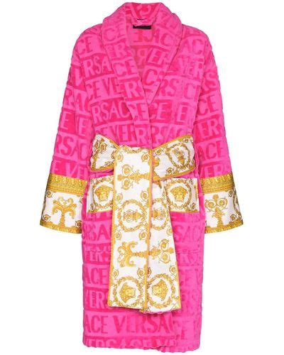 women versace robe|versace hot pink robe.